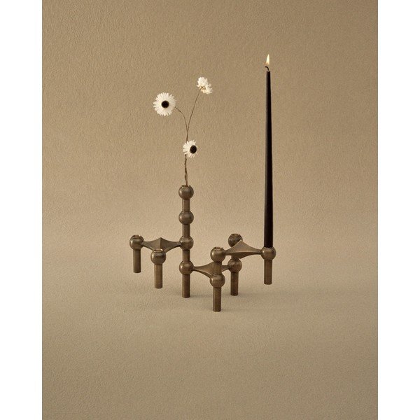 Pronksvärvi metallvaas (kõrgus 10 cm) Nagel - STOFF Nagel-image-2