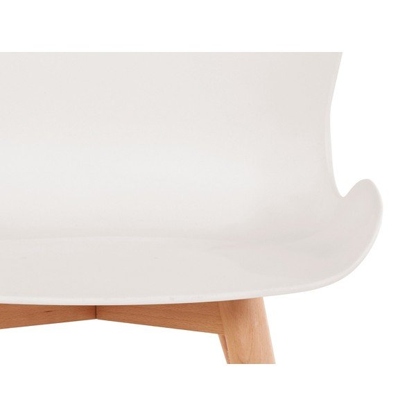Valged plastikust söögitoolid, 2 tk komplektis Lance - Støraa-image-3