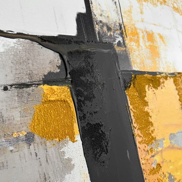 Käsitsi maalitud elementidega maal 70x100 cm Jade - Styler-image-4