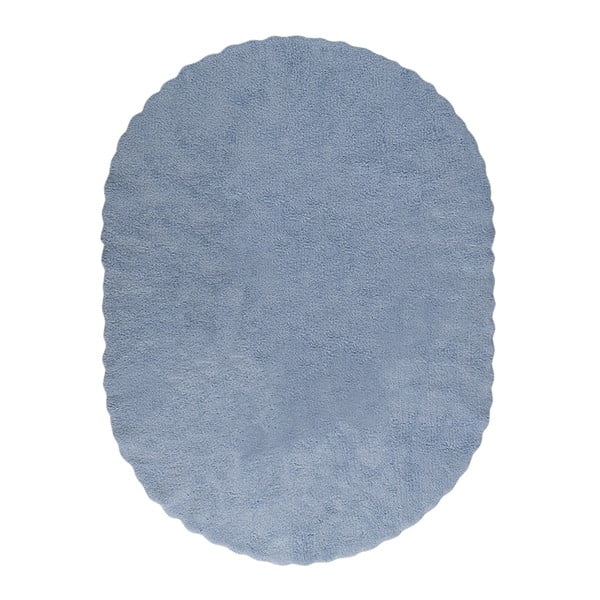 Modrý bavlněný koberec Happy Decor Kids Blonda, 160 x 120 cm