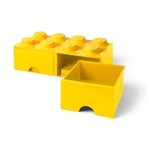 Kollane kahe sahtliga hoiukast - LEGO®