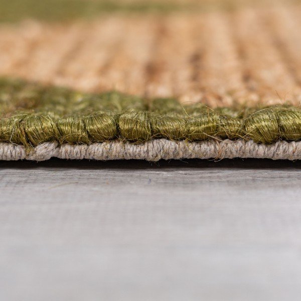 Roheline käsitsi kootud džuudisegust vaip 120x170 cm Effie Diamond - Flair Rugs-image-4