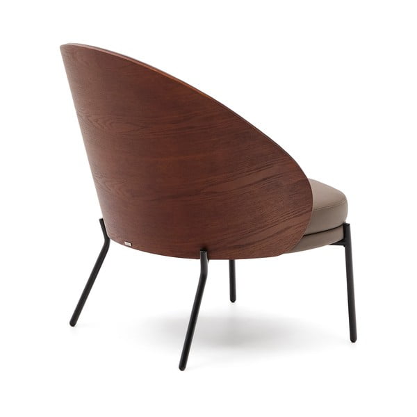 Pruun kunstnahast tugitool Eamy - Kave Home-image-4