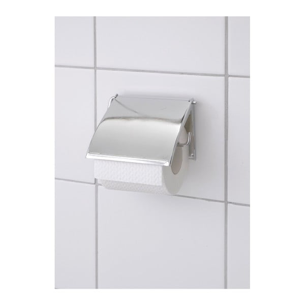 Roostevabast terasest seinale paigaldatud tualettpaberi hoidja kate - Wenko-image-1