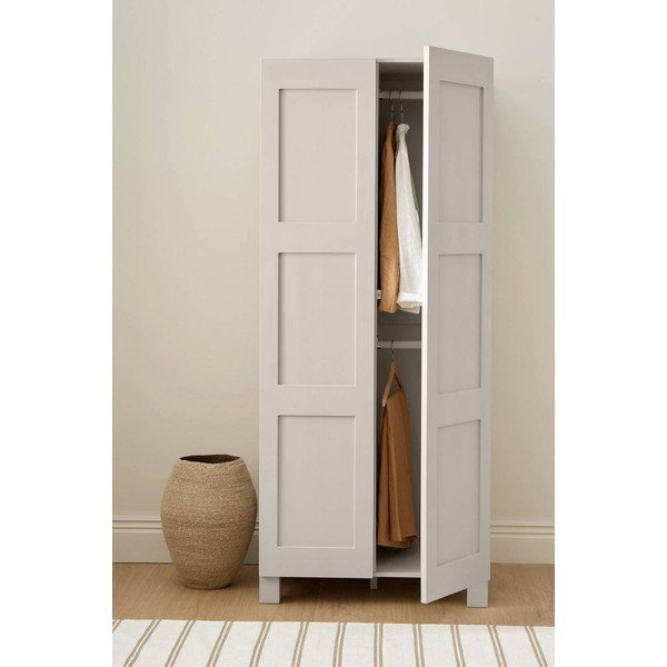MDF-ist hallikasbeež rippuv riidekapp 80x190x61 cm Ben - Ellos Home-image-1
