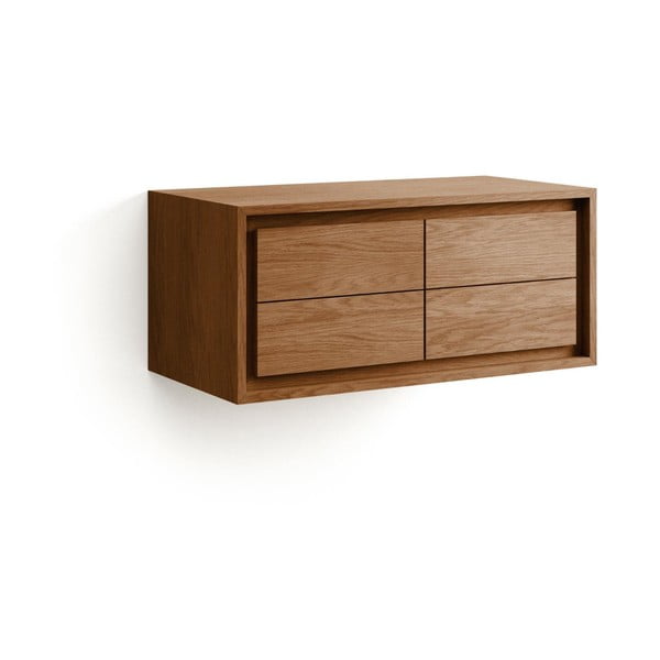 Madal tiikpuidust valamukapp 90x40 cm Kenta - Kave Home-image-3