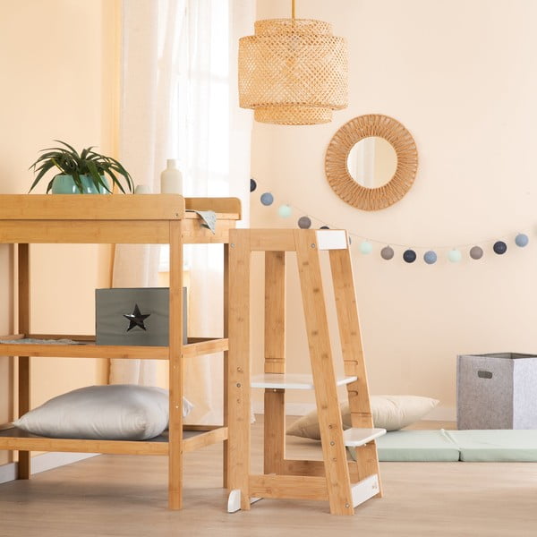 Valge bambusest õppetorn - Roba-image-1