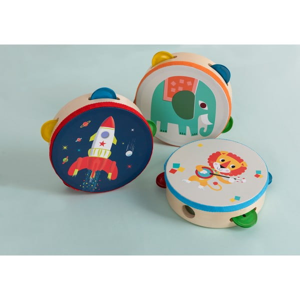 Muusikaline mänguasi Tambourine Animal Band - Rex London-image-4