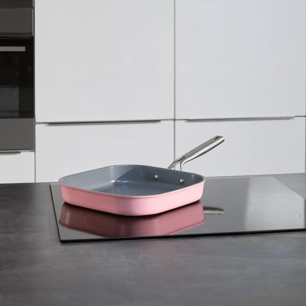 Alumiiniumist grillpann mittenakkuva pinnaga ø 28 cm Meda 3.0 - FABINI-image-1