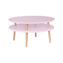 Roosa kohvilaud UFO, Ø 70 cm - Ragaba
