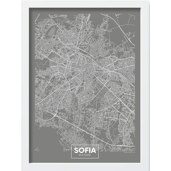 Plakat raamides 40x55 cm Sofia - Wallity