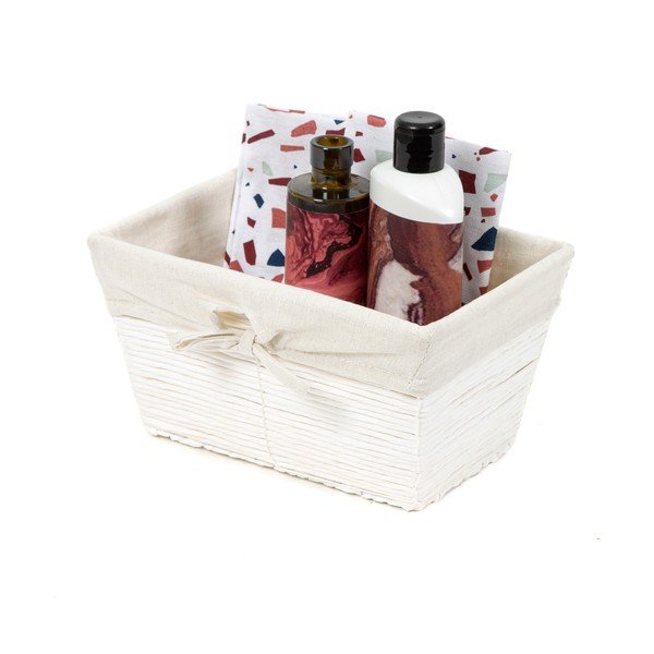 Valge paberkorv paberkorv, 26 x 14 cm Kimo - Compactor-image-2