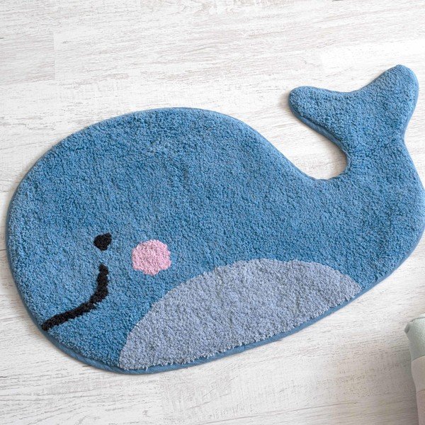 Sinine puuvillane vannimatt , 69 x 44 cm Blue Whale - Mr. Fox-image-1