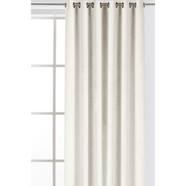 Kreem sametist pimendav kardin 140x225 cm Velto - Filumi-image-1