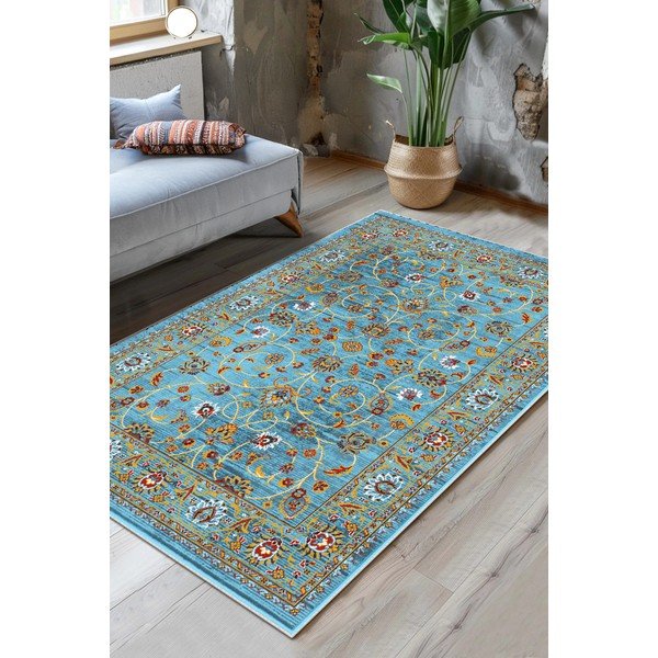 Türkiissinine pestav vaip 50x80 cm Quoise - Vitaus-image-1