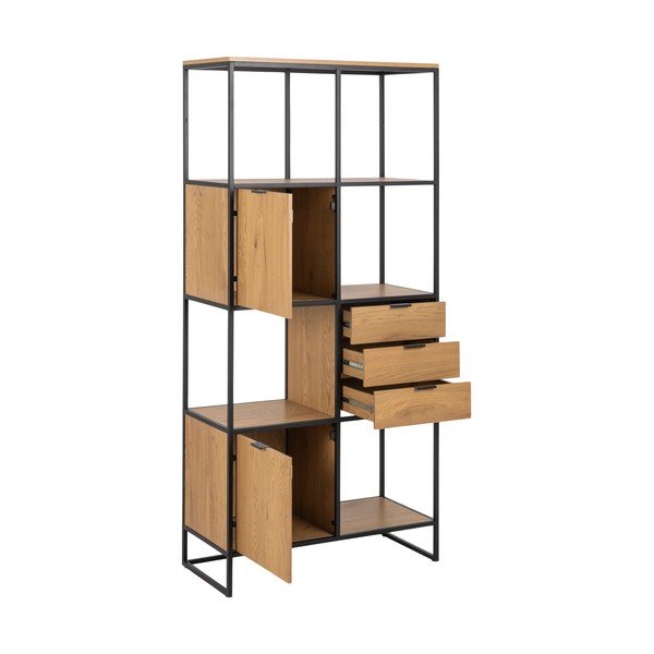 Must tamme raamaturiiul 85x183 cm Swindon - Actona-image-3