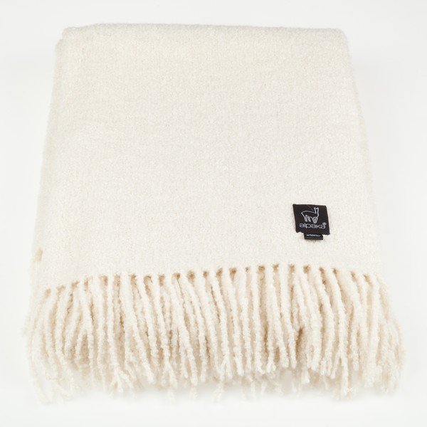 Luxusní pléd Boucle White