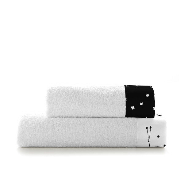 2 puuvillase rätiku komplekt Constellation - Blanc-image-2