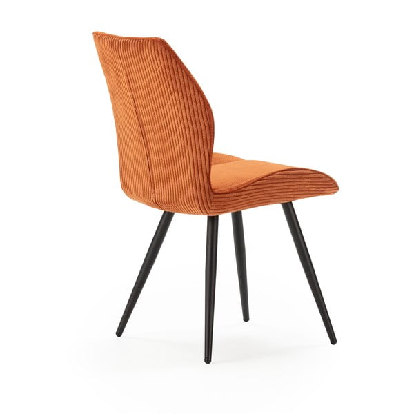 Oranžid velvetist söögitoolid 2tk komplektis Adaya - Marckeric-image-4