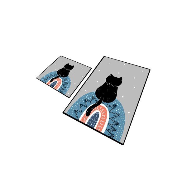 Vannitoamatid komplektis 2 tükki 60x100 cm Waiten - Foutastic