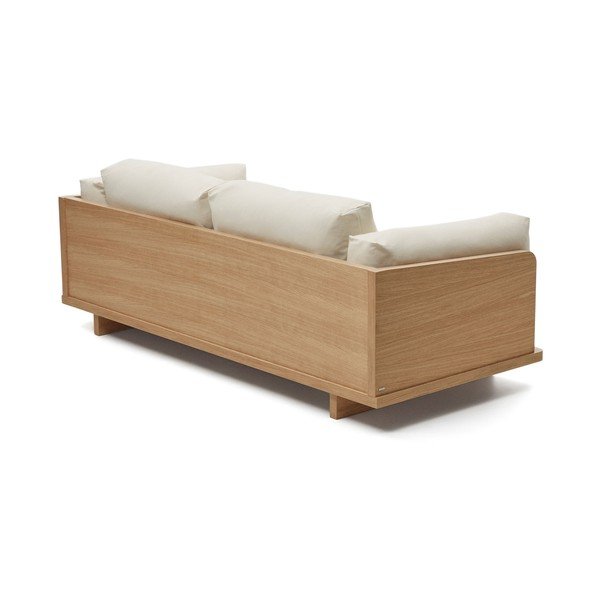 Beež diivan 225 cm Oaq - Kave Home-image-4