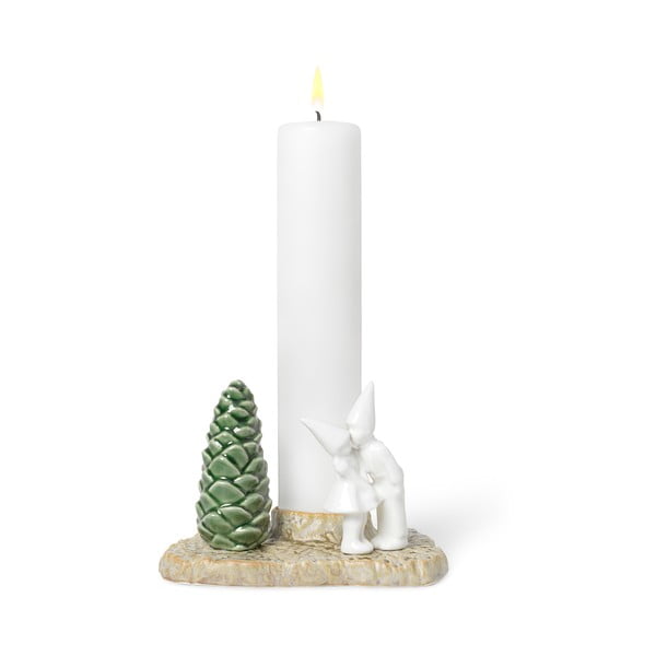 Jõuluküünla hoidja Jõulusuudlus, pikkus 17 cm Christmas Tales - Kähler Design-image-1