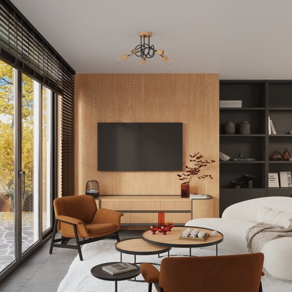 Must-puiduvärvi laevalgusti 15x61 cm Tumber - Sollux-image-4