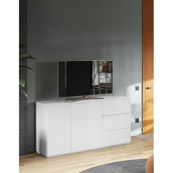 Valge madal kapp 160x84 cm Join - TemaHome-image-4