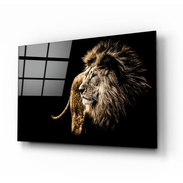 Klaasimaal Majestic , 110 x 70 cm Lion - Insigne