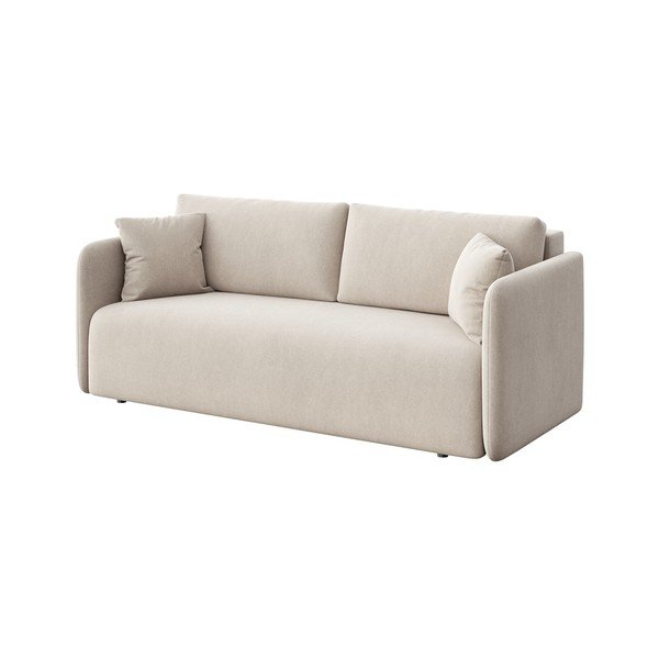 Beež sametist diivanvoodi 220 cm Chaum - Rodier-image-2