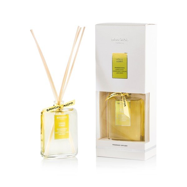Vonný difuzér Bahoma White, vůně citronový sorbet, 100 ml