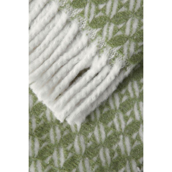 Roheline pleed puuvilla seguga 140x180 cm Nilo – Euromant-image-1