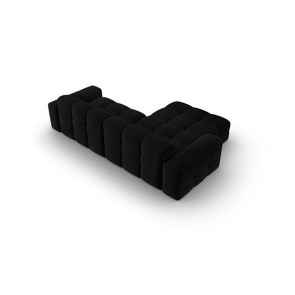 Must sametne nurgadiivan (vasakpoolne nurk) Kendal - Micadoni Home-image-4