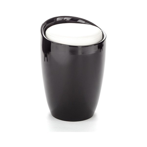 Must-valge padi koos hoiuruumiga Pillow - Tomasucci