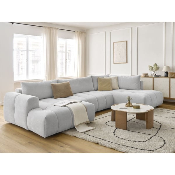 Helehall nurgadiivanvoodi panipaigaga (vasak nurk/"U" kujuline) Fuji - Bobochic Paris-image-1