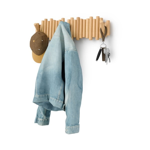 Tumepruun männipuidust riidenagi 61 cm Picket - Umbra-image-2