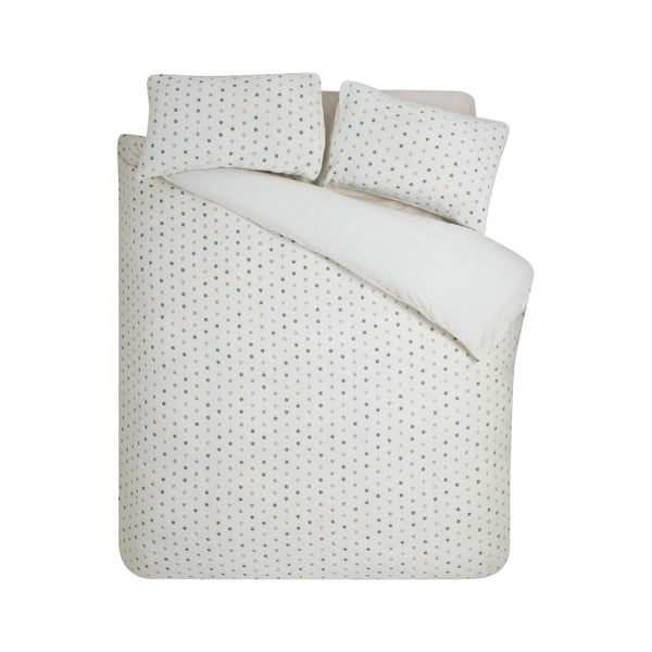 Kreem mikroplüüsist voodipesu üheinimesevoodile 135x200 cm Cosy Spot - Catherine Lansfield