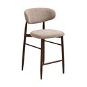 Beež-tumepruun polsterdatud baaritool (istme kõrgus 65 cm) Levanto – House Nordic
