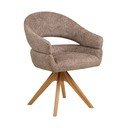 Pruun polsterdatud söögitool käetugedega Dover - House Nordic