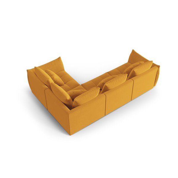 Kollane bukleekangast nurgadiivan (parem nurk/L) Bloom - Micadoni Home-image-3
