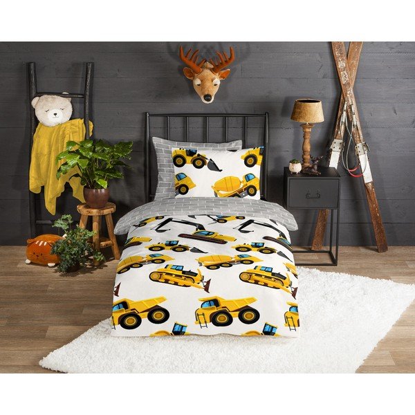 Flanellist laste voodipesu üheinimesevoodile 140x200 cm Dig - Good Morning-image-1