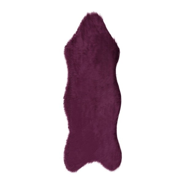 Fialový běhoun z umělé kožešiny Pelus Purple, 75 x 200 cm
