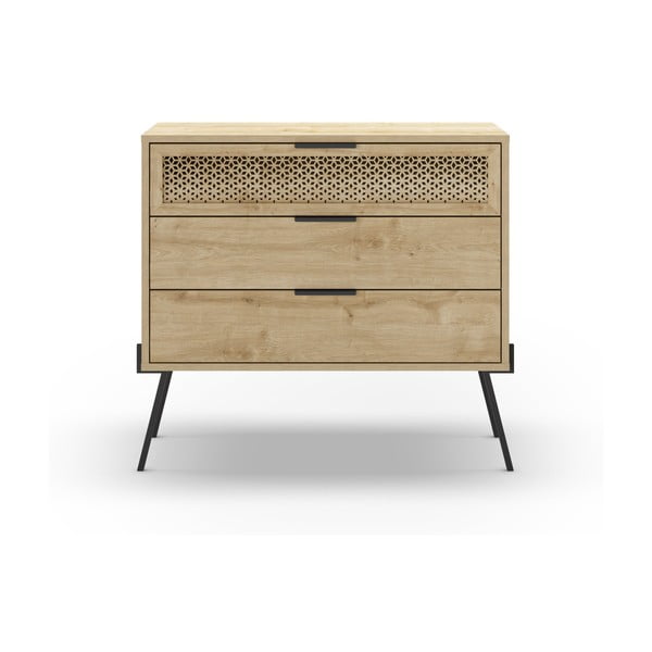 Madal kummut tammedekooriga  90x83 cm Ecrin - Marckeric