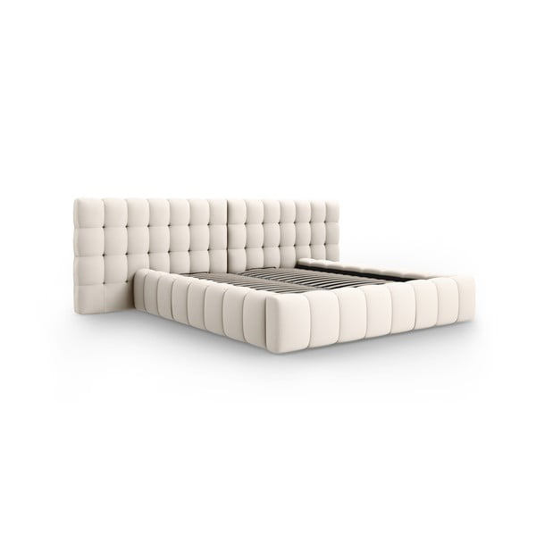 Kreem kaheinimesevoodi koos panipaigaga 180x200 cm Mamaia - Micadoni Home