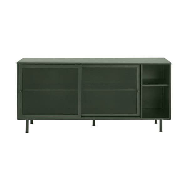 Tumeroheline metallist lükandustega madal kummut 160x75 cm Veep - Unique Furniture