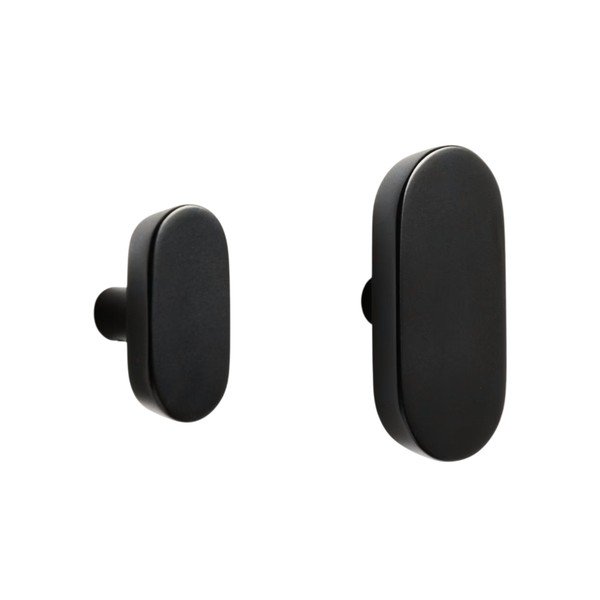 Mustad pöögipuidust seinakonksud 2tk komplektis Arely - Kave Home