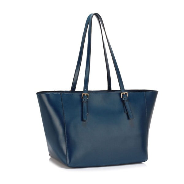 Tmavě modrá kabelka z eko kůže L&S Bags Tremla