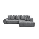 Tumehall šenilldiivanvoodi/panipaigaga nurgadiivan (parem nurk/L-kujuline) Everest - Bobochic Paris