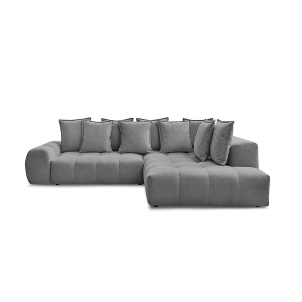 Tumehall šenilldiivanvoodi/panipaigaga nurgadiivan (parem nurk/L-kujuline) Everest - Bobochic Paris