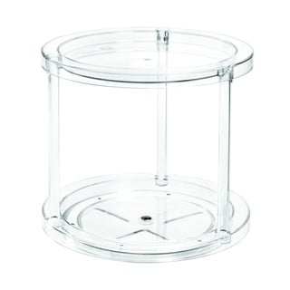 IDesign The Home Edit ümmargune pöörlev kahetasandiline konteinerite statiiv, ⌀ 24,1 cm - iDesign/The Home Edit